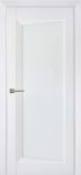 Двери межкомнатные Перфекто 105 покрытие soft touch белый бархат Остекленная