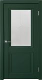 Дверь межкомнатная Деканто Зеленый Бархат Остекленная